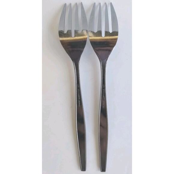 Vintage Imperial International Japan Vintage Silverware 24 Piece Waves & Dots - Picture 14 of 16